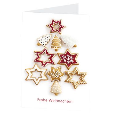 Grußkarte Weihnachtsbaum Text A