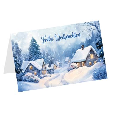Grußkarte Frohe Weihnachten Text B