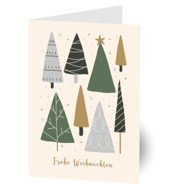 Grußkarte Wald Text B