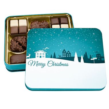 Präsentdose Weihnachtshaus