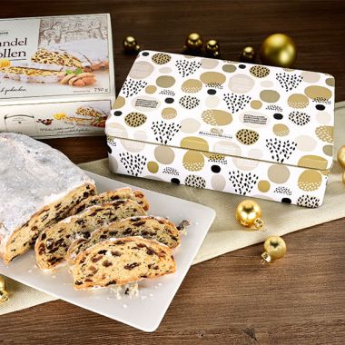 Butter-Mandel-Christstollen in der Dose