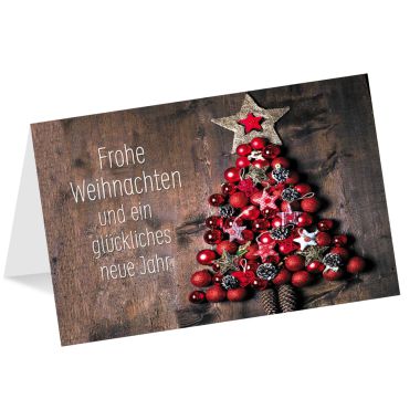 Grußkarte Frohe Weihnachten Text B