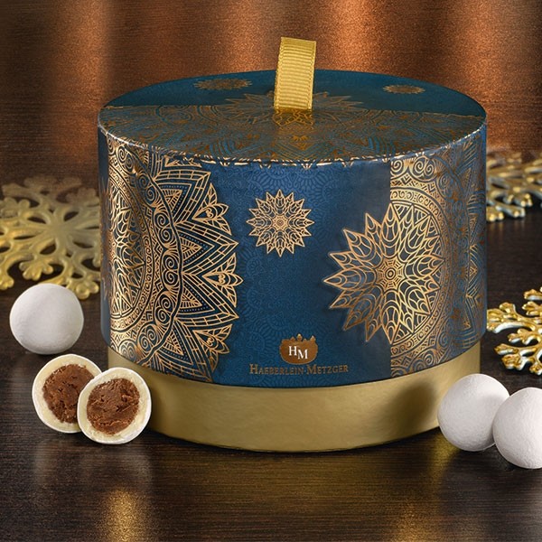 Schneeball-Traum blau-gold