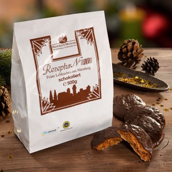 Oblaten-Lebkuchen schokoliert (24 Beutel pro Ktn.)